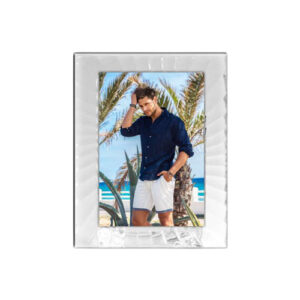 CORNICE RETTANGOLARE IN CRISTALLO ONDE A PARETE