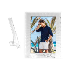 CORNICE RETTANGOLARE IN CRISTALLO ONDE A TERRENO