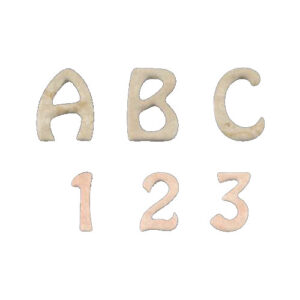 LETTERE IN PORCELLA MARMORIZZATE