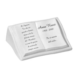 LIBRO LEGGIO A TERRENO BIANCO SOLO SCRITTA NERA