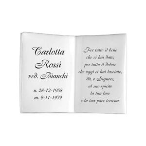 LIBRO ROSSINI BIANCO SOLO SCRITTA NERA