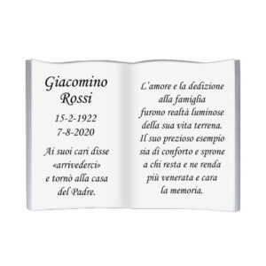 LIBRO TORINO BIANCO SOLO SCRITTA NERA