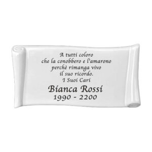 PERGAMENA PAPIRO BIANCA SOLO SCRITTA NERA