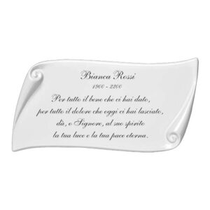 PERGAMENA PARIGI BIANCA SOLO SCRITTA NERA