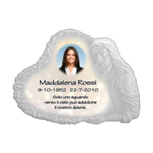 TARGA CRISTO BIANCA A PARETE