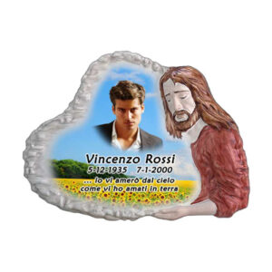 TARGA CRISTO DECORATA A PARETE