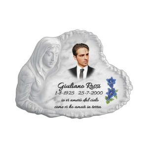 TARGA MADONNA BIANCA A PARETE