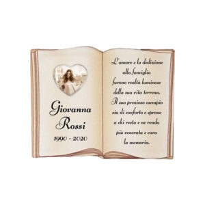 LIBRO DESIGN CON INTARSIO CUORE
