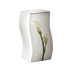 URNA EDDA IN PORCELLANA 26X15x13