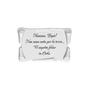 PERGAMENA ANTICA BIANCA SOLO SCRITTA NERA