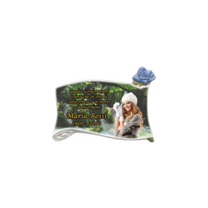 PERGAMENA BOCCIOLO DECORATA BLU