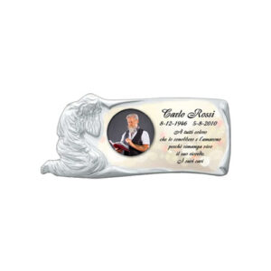 PERGAMENA MADONNA ADDOLORATA DECORATA BIANCA