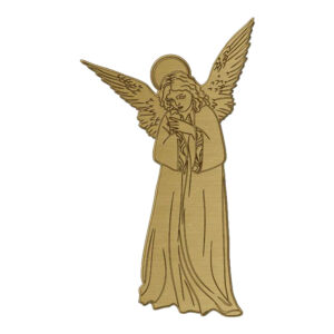 SAGOMA SACRA IN OTTONE FIGURA INTERA ANGELO