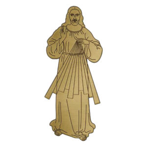 SAGOMA SACRA IN OTTONE FIGURA INTERA GESU