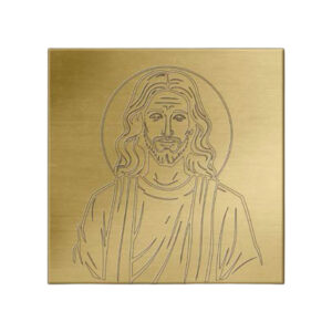 SAGOMA SACRA IN OTTONE QUADRATA GESÙ
