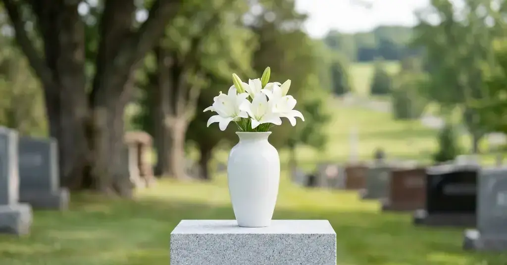 vaso per cimitero